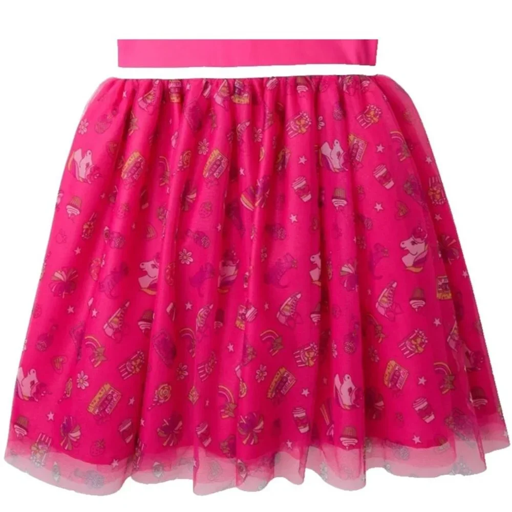 Nickelodeon Unicorn Hood Pink Tutu Dress GIRLS SIZE L 10-12 Party Cosplay NEW
